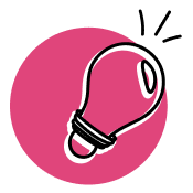Logo montrant une ampoule allumée