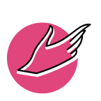Logo montrant une main tendue