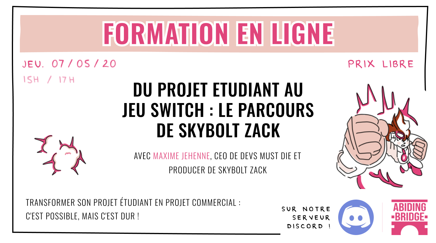 Du projet étudiant au jeu Switch : le parcours de Skybolt Zack