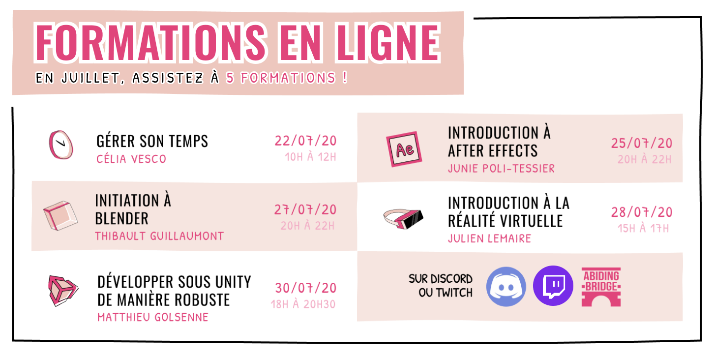 Formations de juillet !