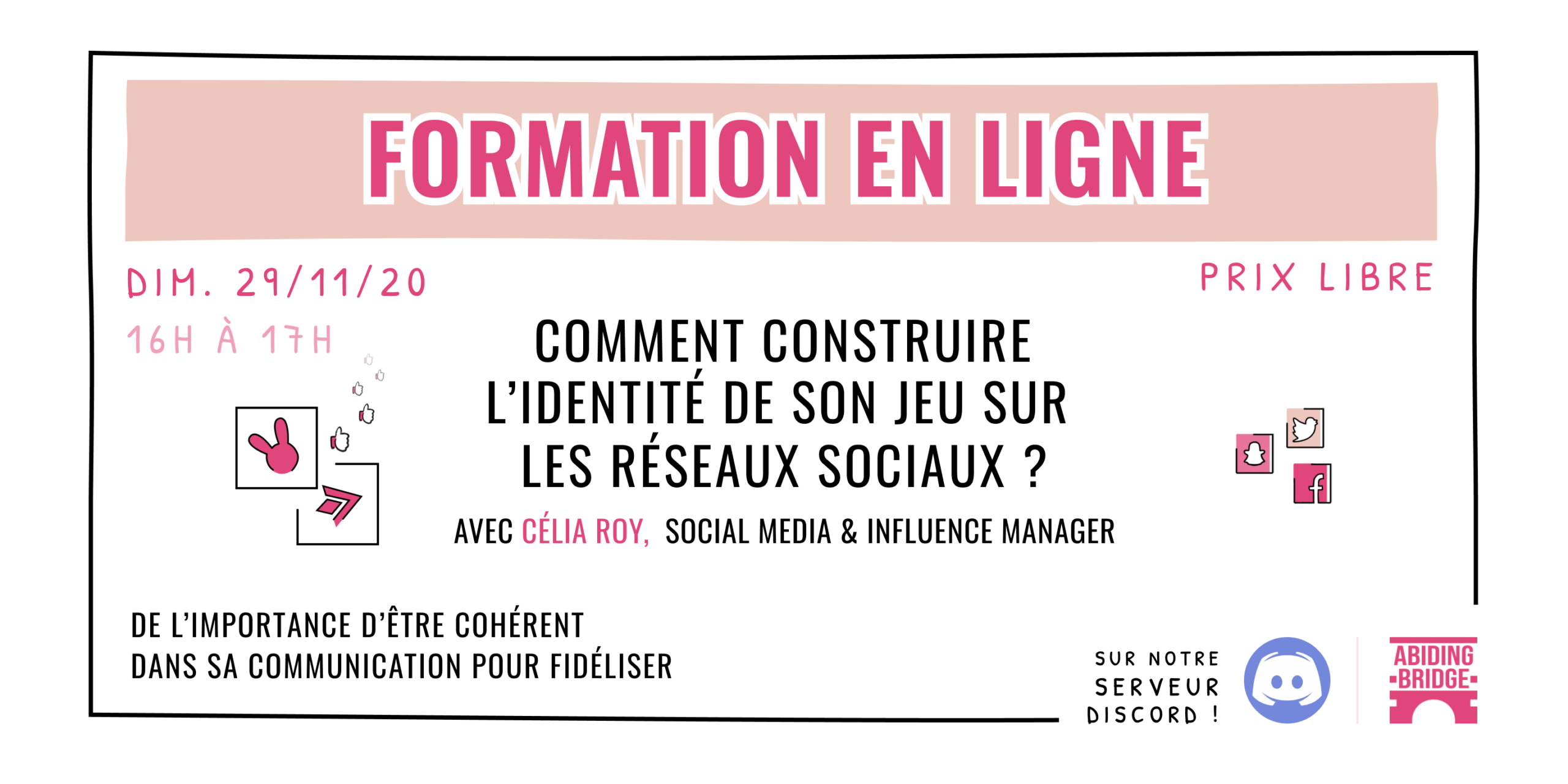 Formation : Comment construire l&rsquo;identité de son jeu sur les réseaux sociaux ?
