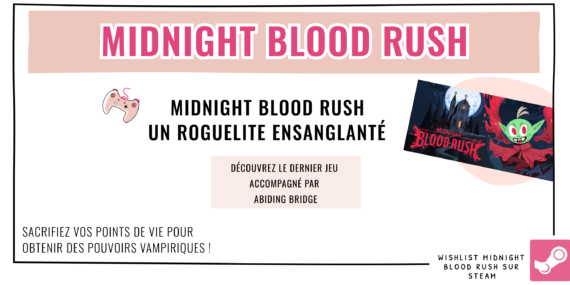 Midnight Blood Rush est un roguelite fulgurant dans lequel vous incarnez un vampire.
